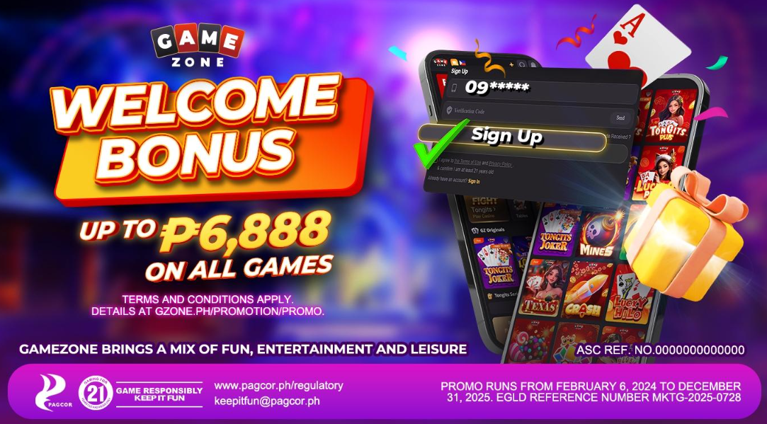 gamezone welcome bonus
